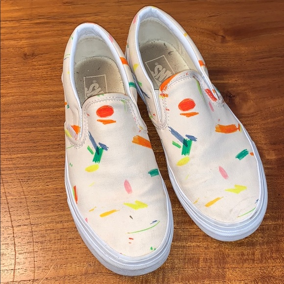 washing vans slip ons